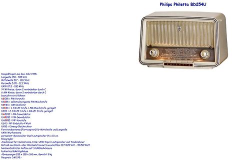 Philips Philetta BD254U Radio