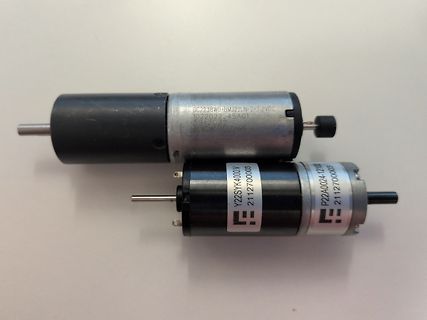 Zwei kleine Gleichstrommotoren