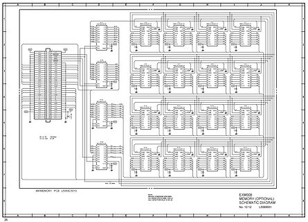 Schaltplan eines Speicherbaustein-Moduls