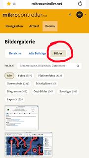 Screenshot der Bildergalerie auf mikrocontroller.net