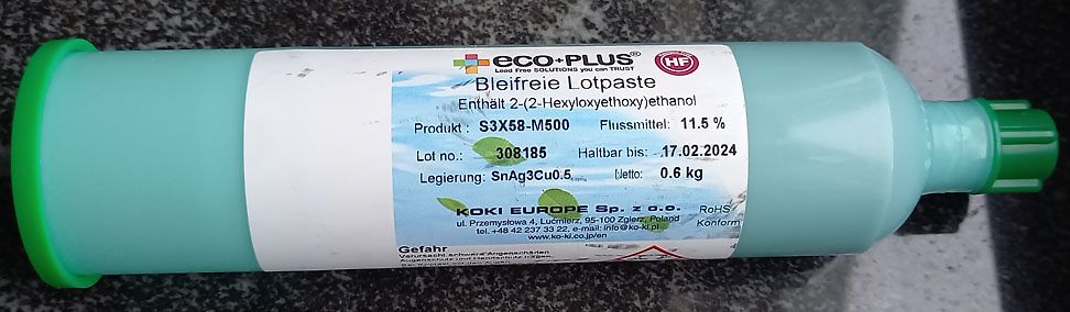 Kartusche bleifreie Lotpaste