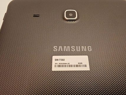 Rückseite eines Samsung Tablets