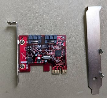PCIe-SATA-Controller-Karte mit Blende