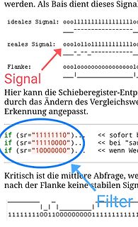 Erklärung Signalflanken und Schieberegister-Abfrage