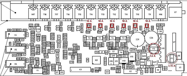 Leiterplatten-Layout eines Netzteils