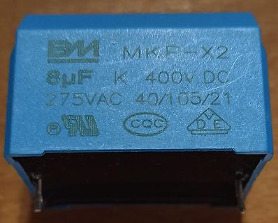 Blauer MKP-X2 Kondensator