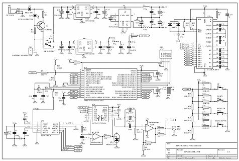 Schaltplan eines Mikrocontroller-basierten Geräts