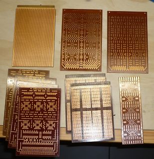Verschiedene Lochraster- und Leiterplatten-Layouts