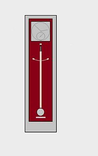 Stilisierte Grafik einer Standuhr