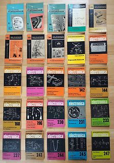 Sammlung von Fachbüchern über Elektronik