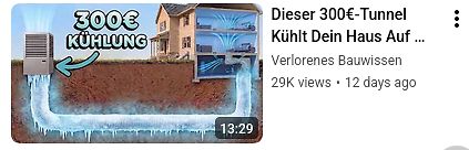YouTube-Video Thumbnail über Hauskühlung