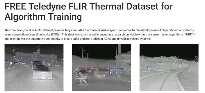 Teledyne FLIR ADAS Datensatz für Algorithmentraining