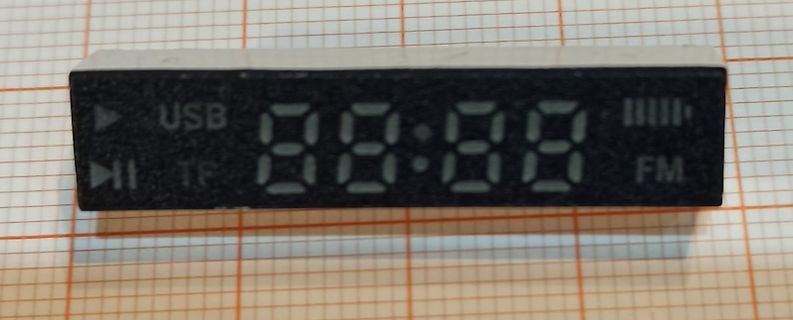Digitaluhr mit USB, TF und FM Anzeige