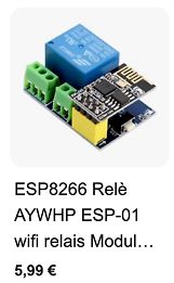 Produktfoto eines ESP8266 Relais Moduls