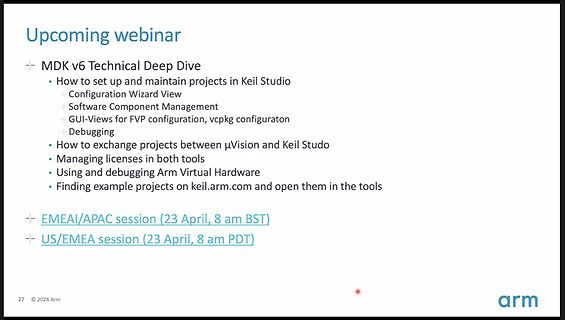 Informationen zu einem anstehenden MDK v6 Webinar