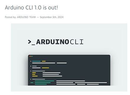 Ankündigung von Arduino CLI 1.0