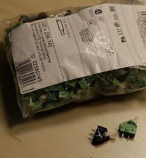 Wago Leiterplattenklemmen in Verpackung