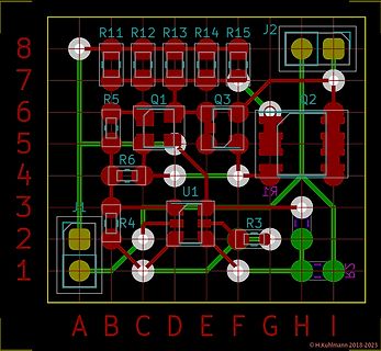 PCB-Layout einer elektronischen Schaltung