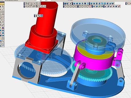 3D-CAD-Modell einer mechanischen Konstruktion
