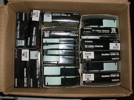 Casio EZ-Label Printer Ersatzkassetten in einem Karton