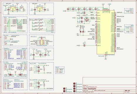Schaltplan eines CoaxCopter Mikrocontroller-Boards