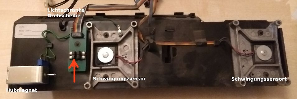 Elektronikkomponenten mit Beschriftungen