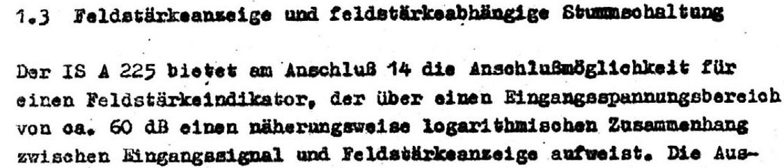 Textausschnitt aus einem technischen Dokument