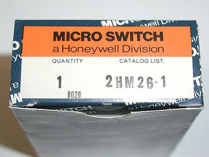 Verpackung eines Micro Switch von Honeywell