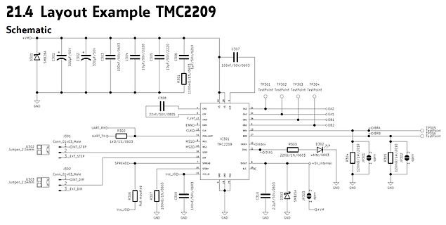 Schaltplan TMC2209 Treiber