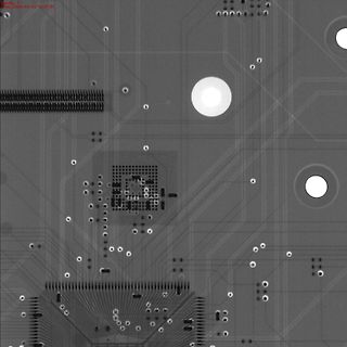 CAD-Ansicht eines Leiterplatten-Layouts