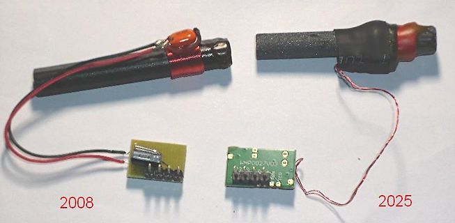 Vergleich von Elektronikkomponenten 2008 und 2025