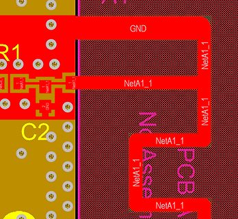 Ausschnitt eines PCB-Layouts