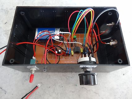 Aufbau einer Elektronikschaltung in einem Gehäuse