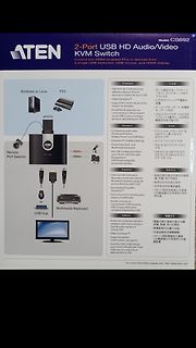 ATEN CS692 USB HD Audio/Video KVM Switch Produktverpackung