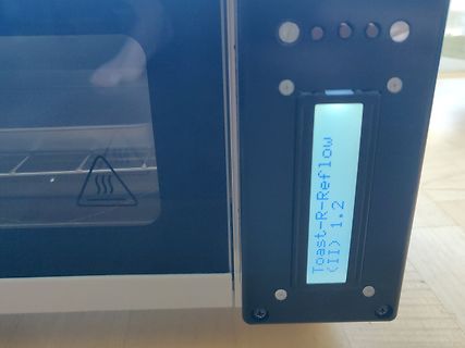 Display eines Geräts mit Fehlermeldung