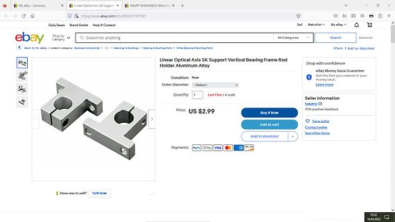 Linear Optical Axis SK Support Vertical Bearing Frame Rod Holder