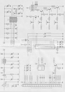 Schaltplan einer Elektronikschaltung mit Mikrocontroller-Anbindung