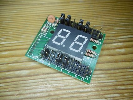 Leiterplatte mit 2-stelligem 7-Segment-Display