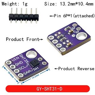 SHT31 Temperatur-Feuchtigkeit-Sensor Modul