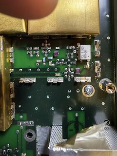 Nahaufnahme einer Leiterplatte mit SMD-Bauteilen