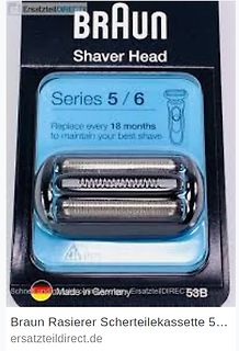 Braun Rasierer Scherteilekassette Series 5 / 6