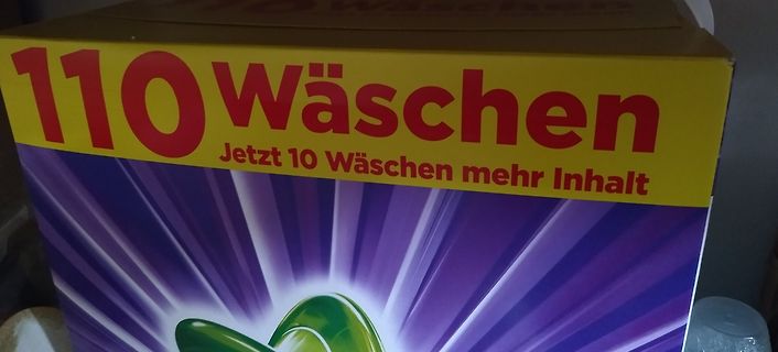 Verpackung von Waschmittel