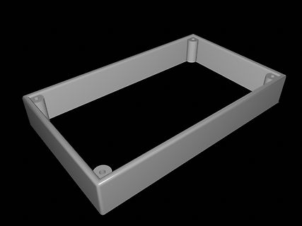 3D-Modell eines rechteckigen Rahmens