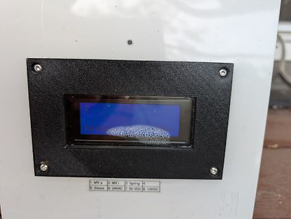 Foto eines LCD-Displays an einem Gerät