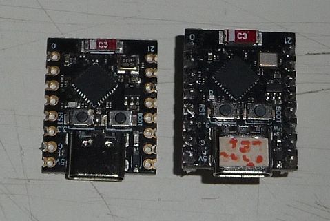 Zwei Mikrocontroller-Entwicklungsboards