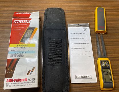 Voltcraft SMD-Tester RC-100 mit Verpackung und Anleitung