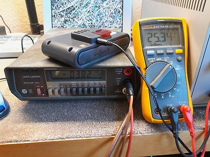 Multimeter und Datenlogger Messaufbau