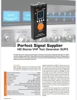 ELV SUP3 HQ Stereo VHF Test Generator