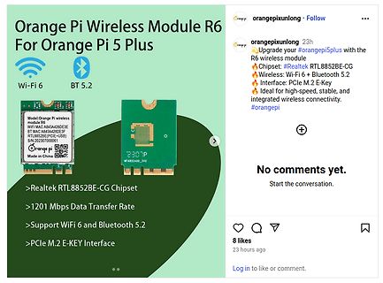 Instagram Post Orange Pi Wireless Module R6