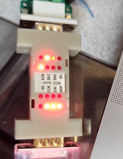 RS232 Tester mit leuchtenden LEDs